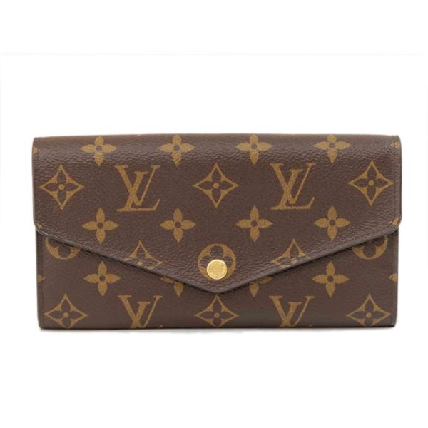 64312 1 Louis Vuitton Portefeuil Sala Monogram Wallet Brown