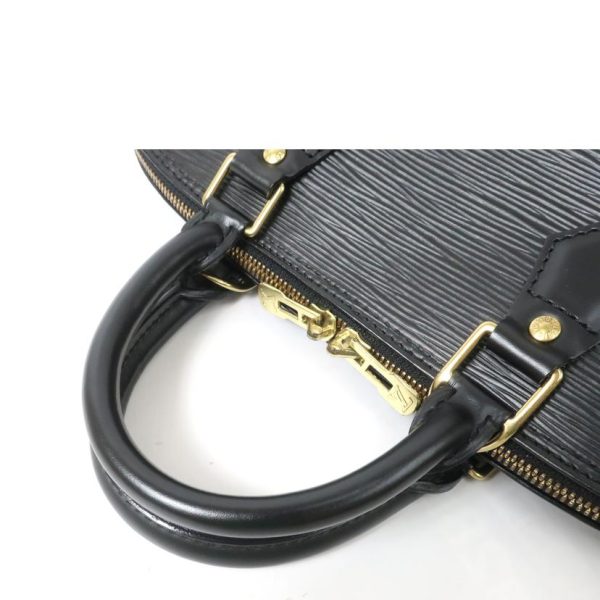 64434 3 Louis Vuitton Alma Epi Handbag Suede Black