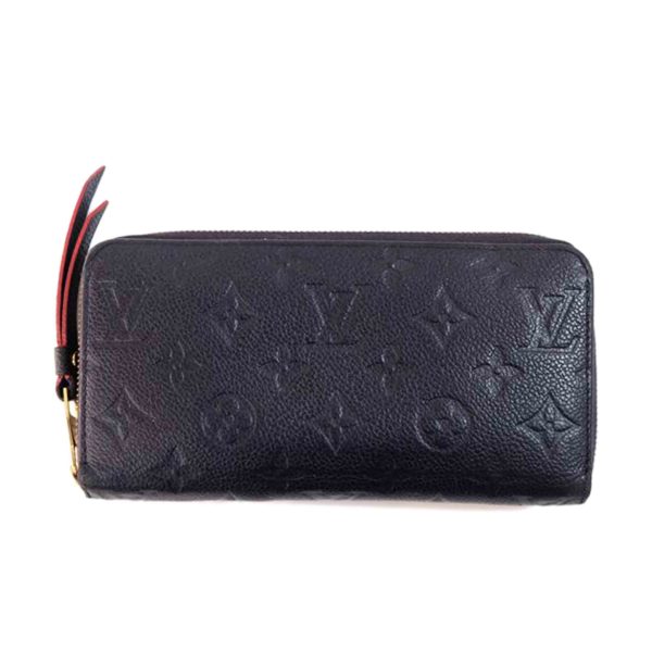 64633 1 Louis Vuitton Zippy Wallet Monogram Empreinte Wallet Marine Rouge