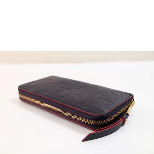 64633 3 Louis Vuitton Zippy Wallet Monogram Empreinte Wallet Marine Rouge