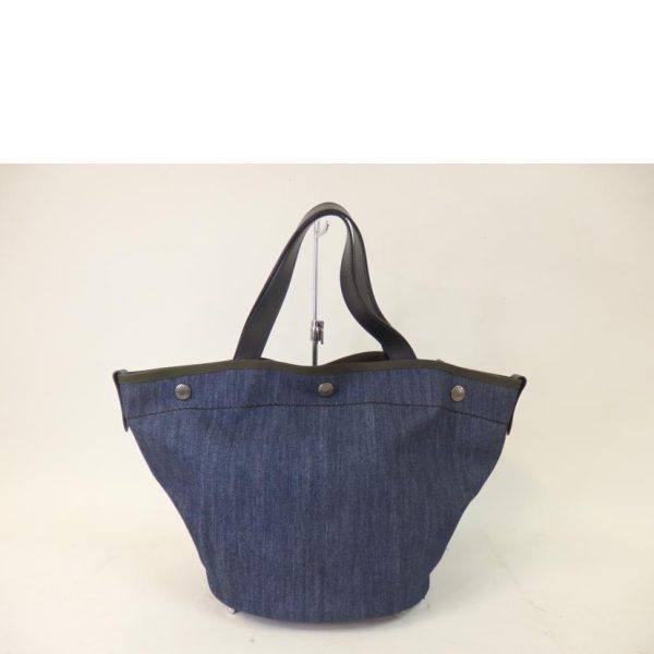 64905 2 Prada 2WAY Bag Denim City x Calf Blue