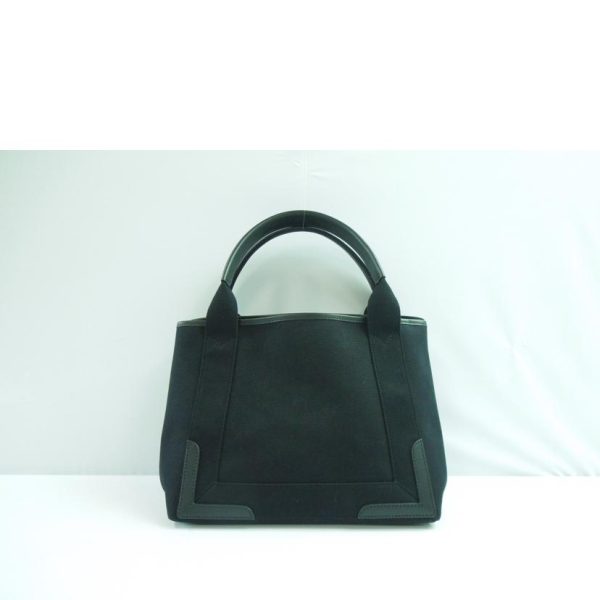 64937 2 Balenciaga Cabas Canvas Solid Tote Bag Black