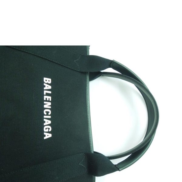 64937 4 Balenciaga Cabas Canvas Solid Tote Bag Black