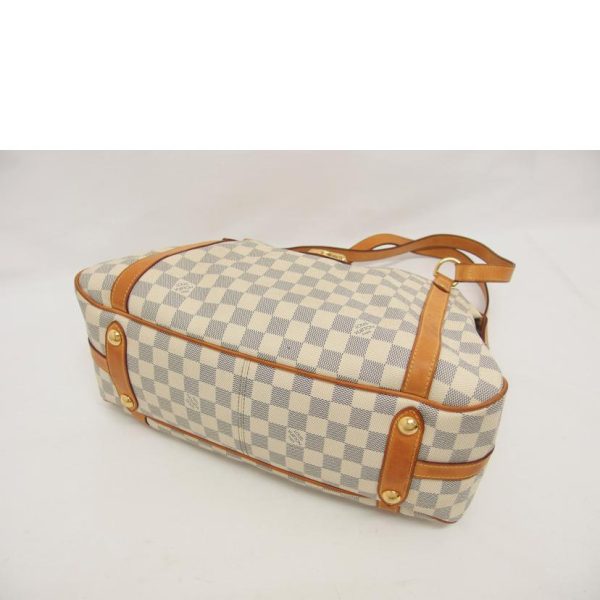 65030 3 Louis Vuitton Stresa PM Tote Bag Damier Azur Brown