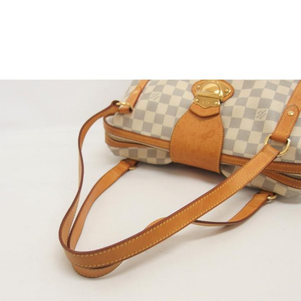 65030 4 Louis Vuitton Stresa PM Tote Bag Damier Azur Brown