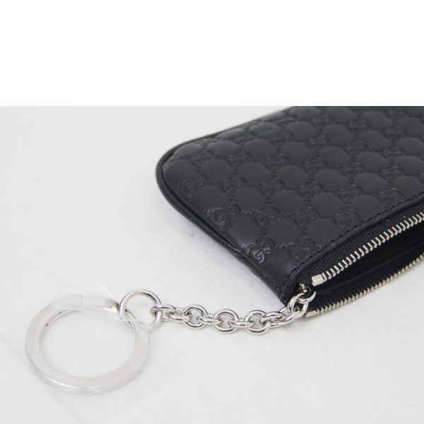 65080 8 Gucci Micro Guccisima Coin Case Black