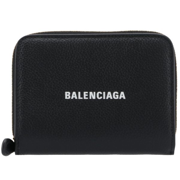 6508711izim1090 1 Balenciaga Bifold Wallet Black