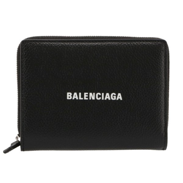 6508791izi31090 1 Balenciaga Cash Bifold Wallet Black