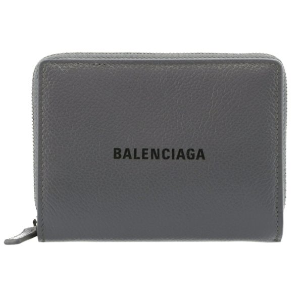 6508791izi31260 1 Balenciaga Cash Bifold Wallet Gray