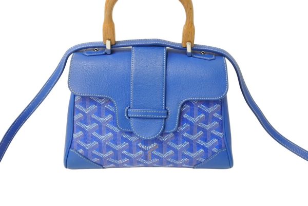 65109 d2 Goyard Saigon Mini Soft 2WAY Handbag Blue