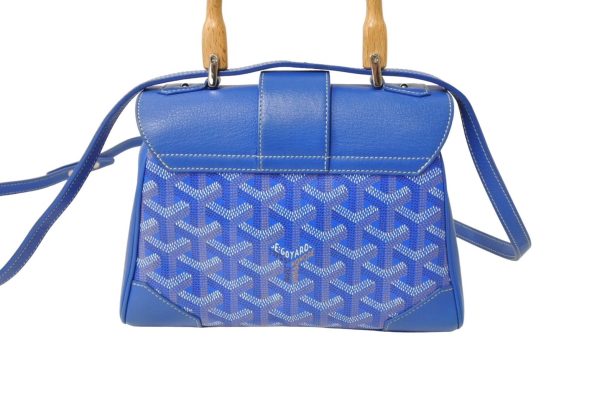 65109 d3 Goyard Saigon Mini Soft 2WAY Handbag Blue