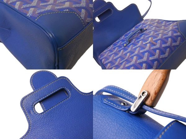 65109 d7 Goyard Saigon Mini Soft 2WAY Handbag Blue