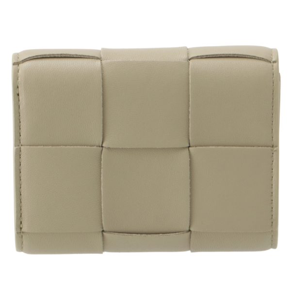 651372vcqc12916 2 Bottega Veneta Tri fold Wallet Parakeet Green