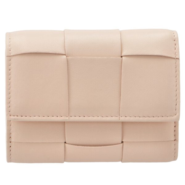 651372vcqc16705 1 Bottega Veneta Tri fold Wallet Beige