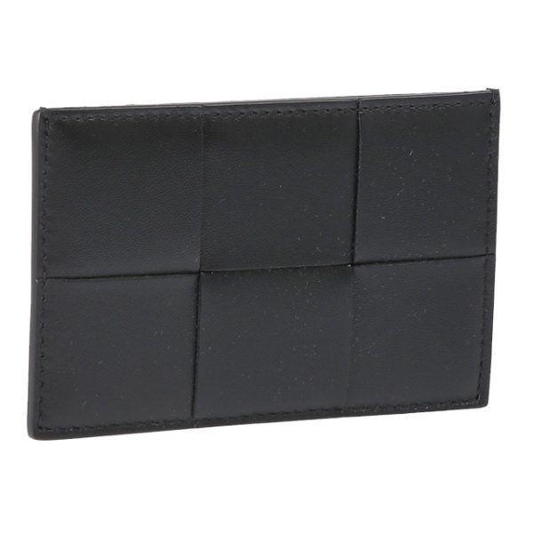 651401 vcqc4 8425 BOTTEGA VENETA Credit Card Case Maxi Intrecciato Black