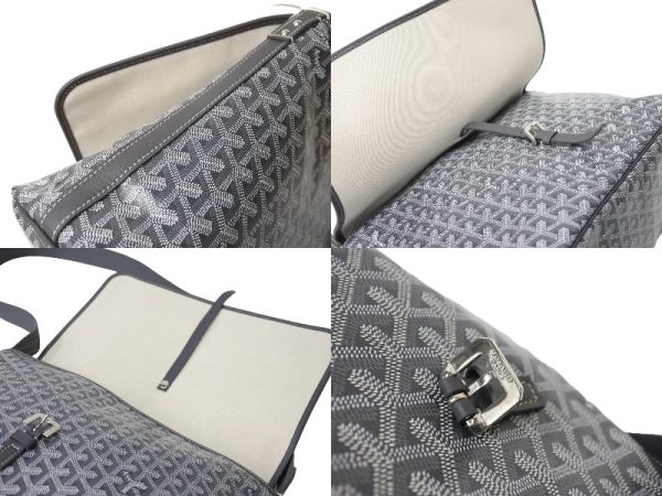 65252 d7 Goyard Capetian MM Messenger Bag Gray