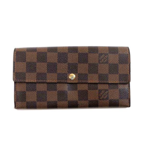 65357 1 Louis Vuitton Portefeuil Sala Damier Ebene Wallet