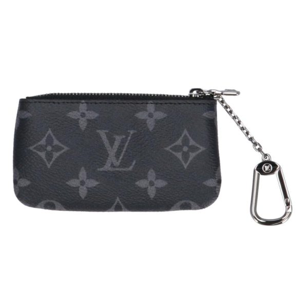 65432 2 Louis Vuitton Pochette Cle Reverse Eclipse Wallet Black