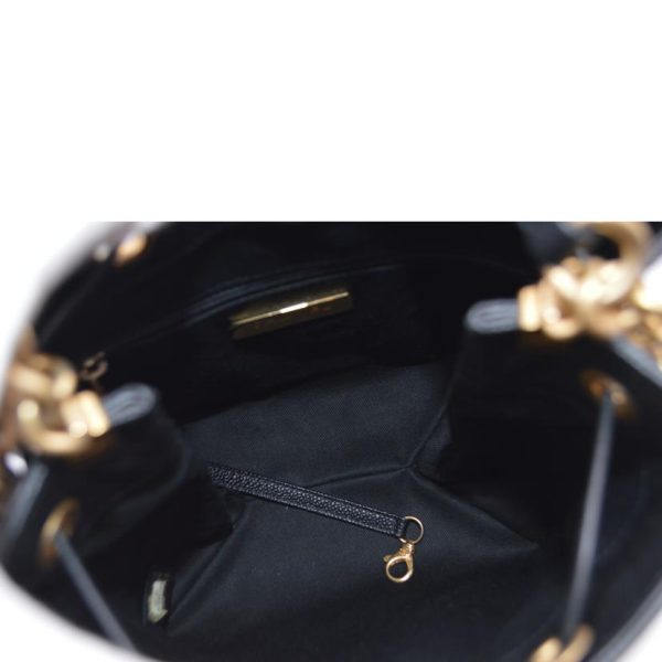 65436 5 Chanel Matelassé Drawstring Bag Caviar Skin