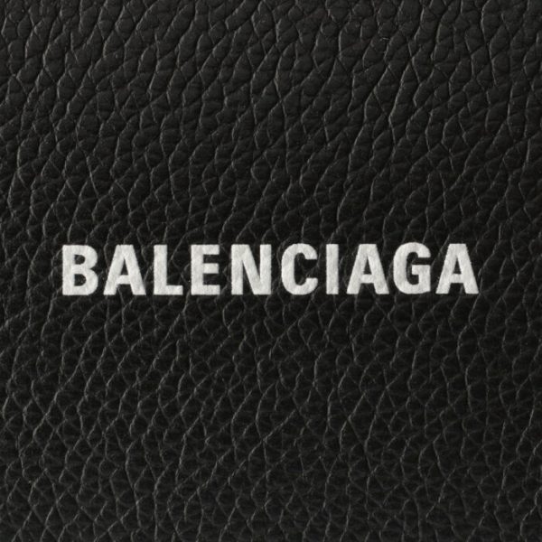 6557411izim1090 3 Balenciaga Cash Round Zip Wallet Black