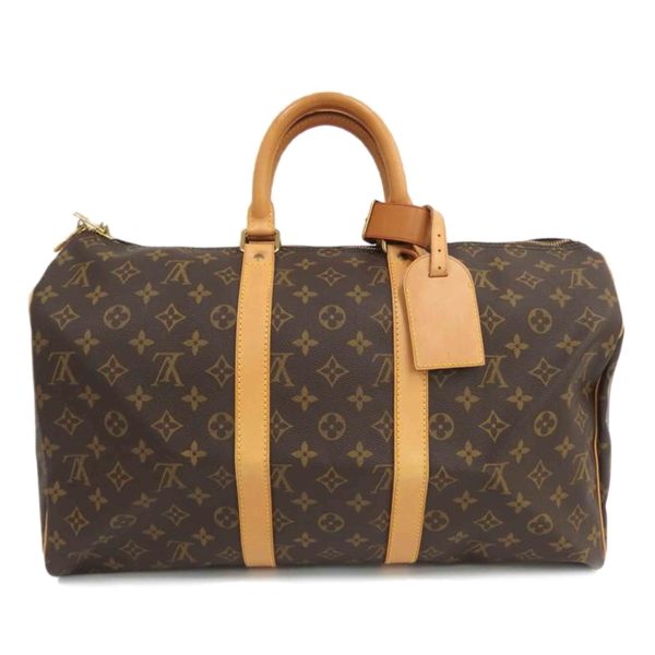 65638 1 Louis Vuitton Keepall Monogram Duffel Bag Brown