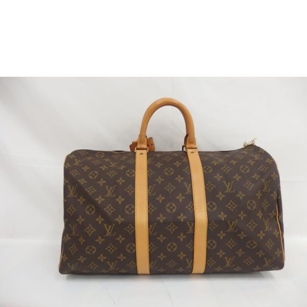 65638 2 Louis Vuitton Keepall Monogram Duffel Bag Brown