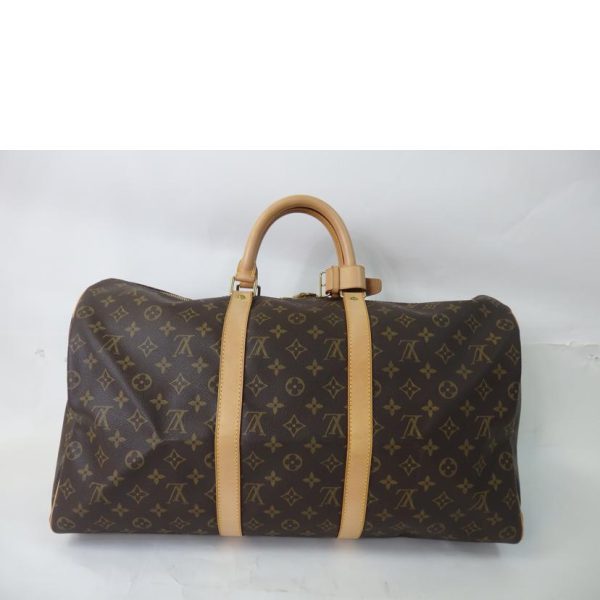 65744 2 Louis Vuitton Keepall Monogram Duffel Bag Brown