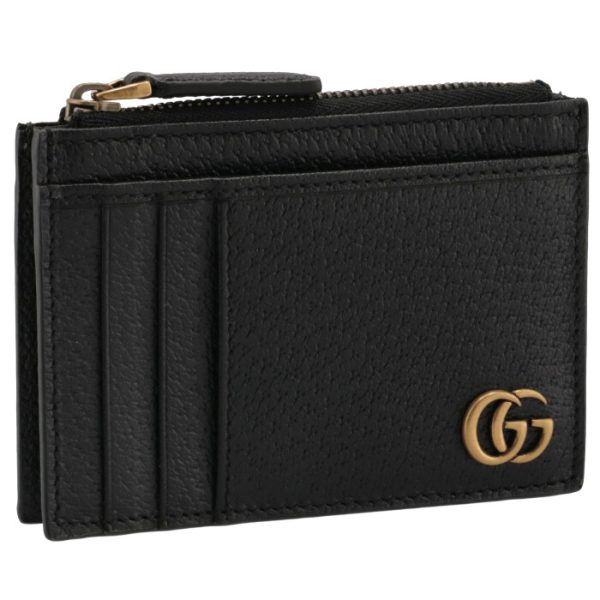 657589dj20t1000 GUCCI Marmont GG Card Case Black