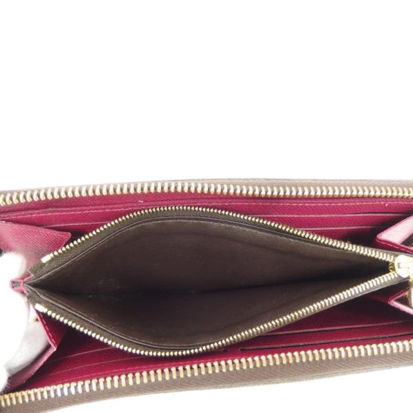 65805 4 Louis Vuitton Portefeuil Clemence Wallet Fuchsia