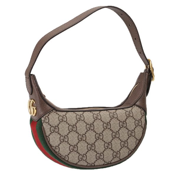 658551 96iwg 8745 GUCCI OPHIDIA GG MINI BAG One Shoulder Mini Bag Beige