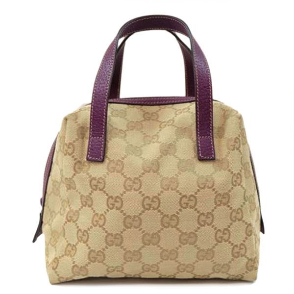 66067 1 Gucci GG Canvas Mini Handbag Beige