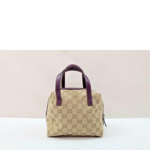 66067 2 Gucci GG Canvas Mini Handbag Beige