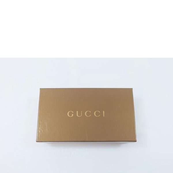 66081 6 Gucci Shima Leather Lovely Heart Bi fold Long Wallet Pink