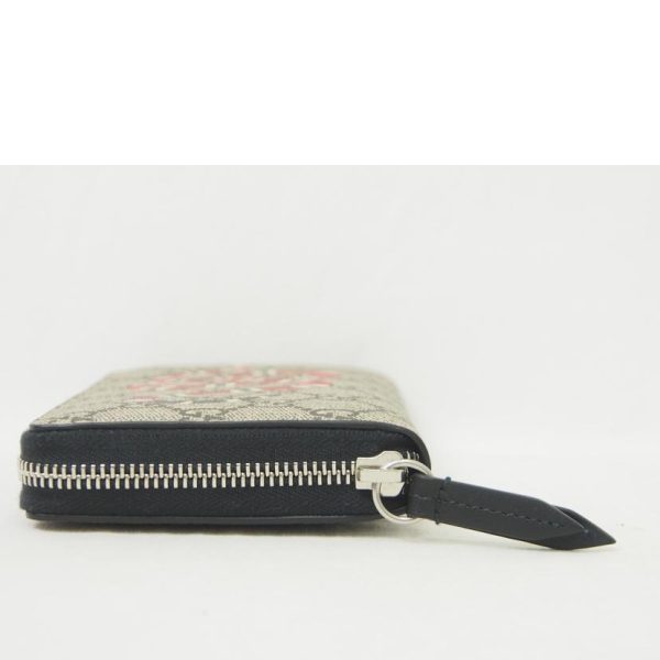 66087 4 Gucci Kingsnake Print Round Zipper Long Wallet