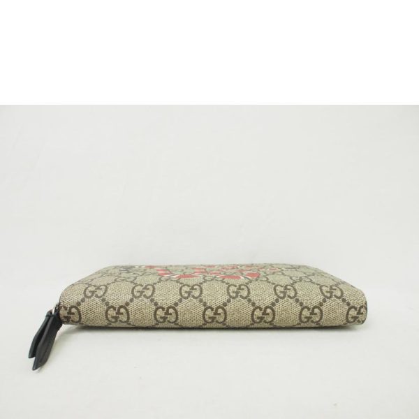 66087 6 Gucci Kingsnake Print Round Zipper Long Wallet