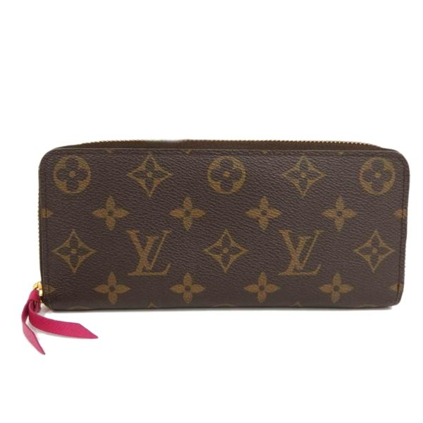 66109 1 Louis Vuitton Clemence Wallet Pink