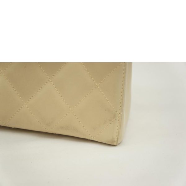 66135 10 Chanel Lambskin Handbag Creme