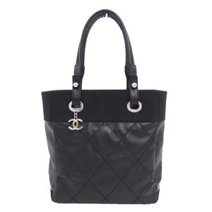 66204 1 Gucci Bamboo Handbag Leather Navy Shoulder