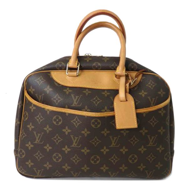 66208 1 Louis Vuitton Deauville Monogram Vanity Bag Brown