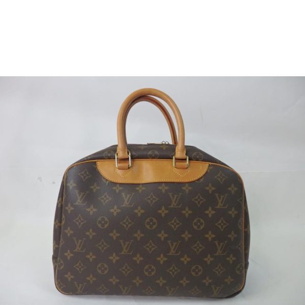 66208 2 Louis Vuitton Deauville Monogram Vanity Bag Brown