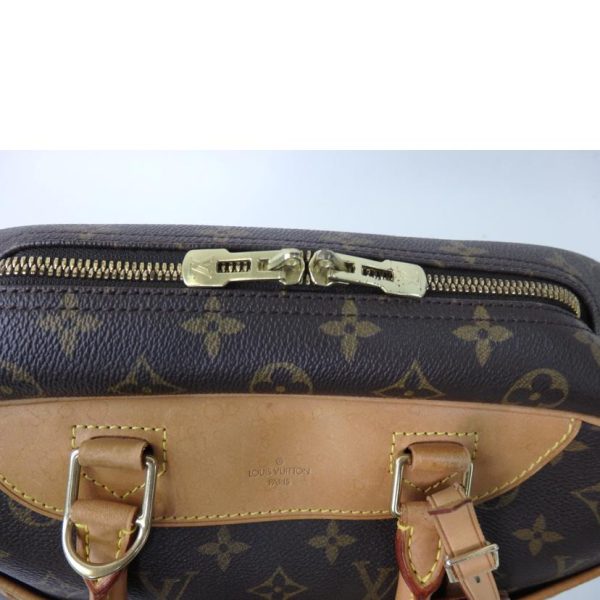 66208 7 Louis Vuitton Deauville Monogram Vanity Bag Brown