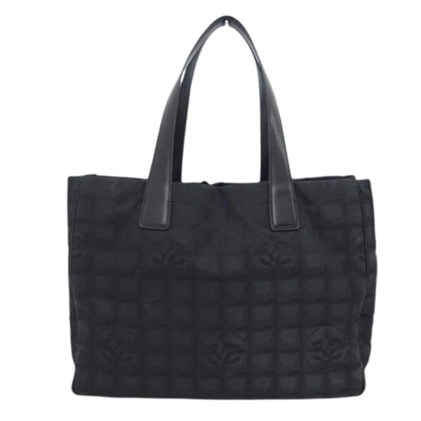 66228 1 Chanel New Travel Line Tote Bag Black