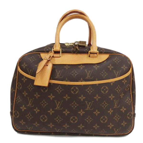 66253 1 Louis Vuitton Bowling Deauville Monogram Vanity Bag Brown