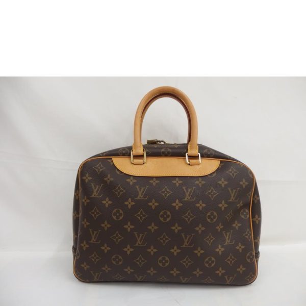 66253 2 Louis Vuitton Bowling Deauville Monogram Vanity Bag Brown