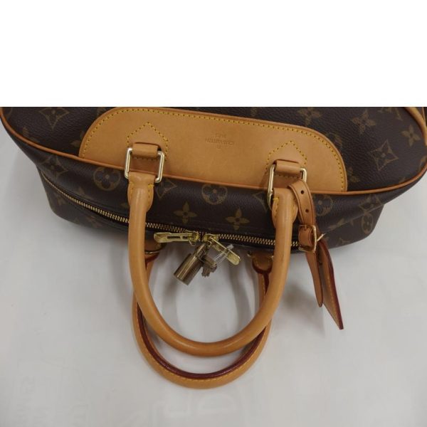 66253 4 Louis Vuitton Bowling Deauville Monogram Vanity Bag Brown