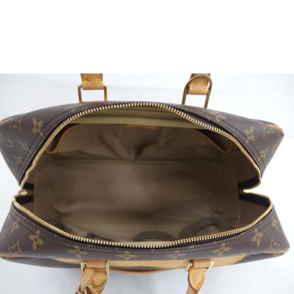 66253 5 Louis Vuitton Bowling Deauville Monogram Vanity Bag Brown