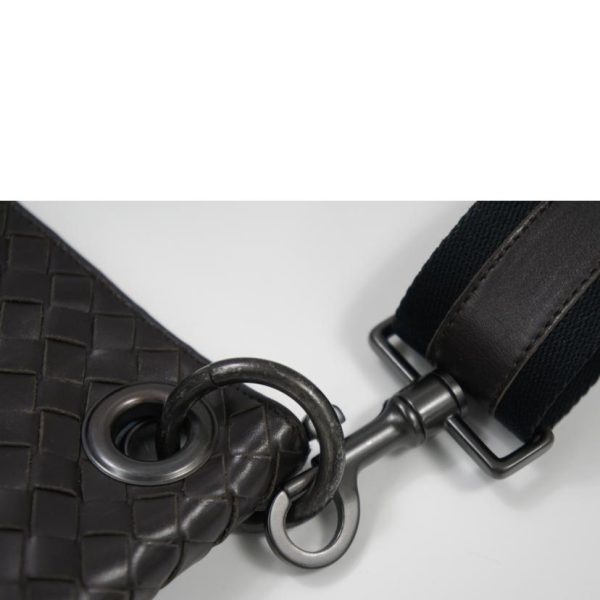 66259 7 Bottega Veneta Intrecciato Shoulder Bag Black