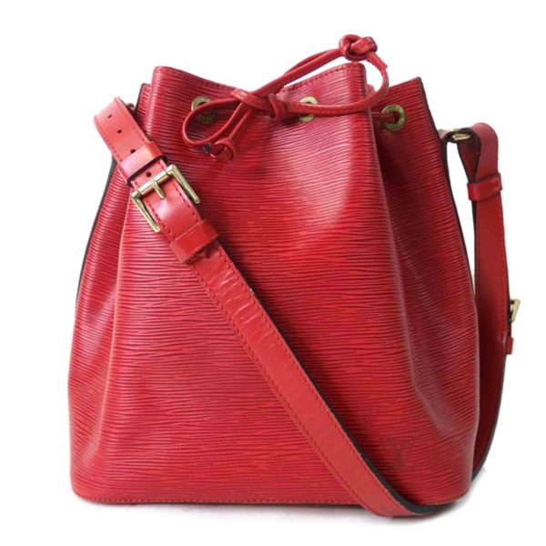 66260 1 Louis Vuitton Petit Noe Epi Handbag Castilian Red