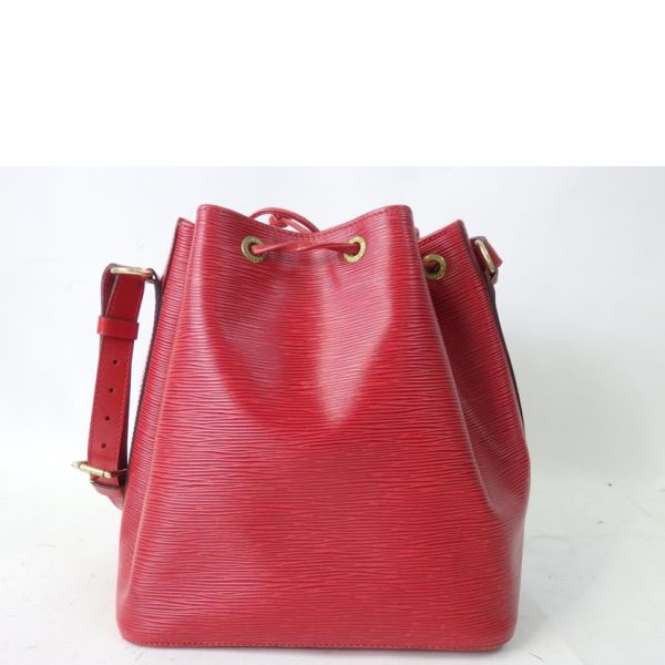 66260 2 Louis Vuitton Petit Noe Epi Handbag Castilian Red