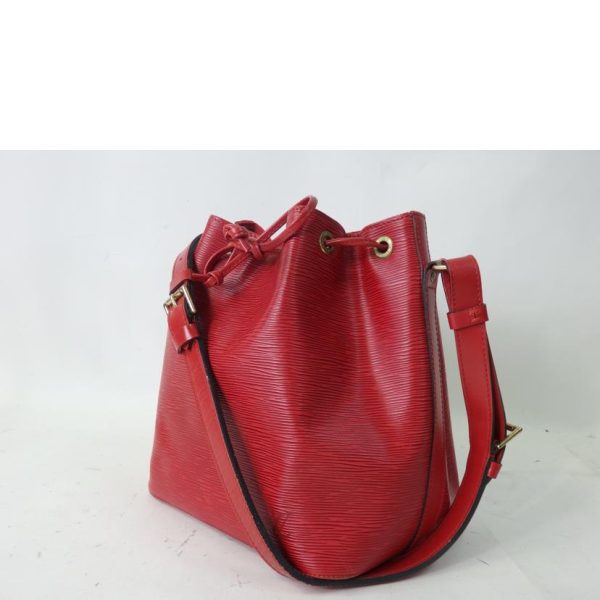 66260 3 Louis Vuitton Petit Noe Epi Handbag Castilian Red